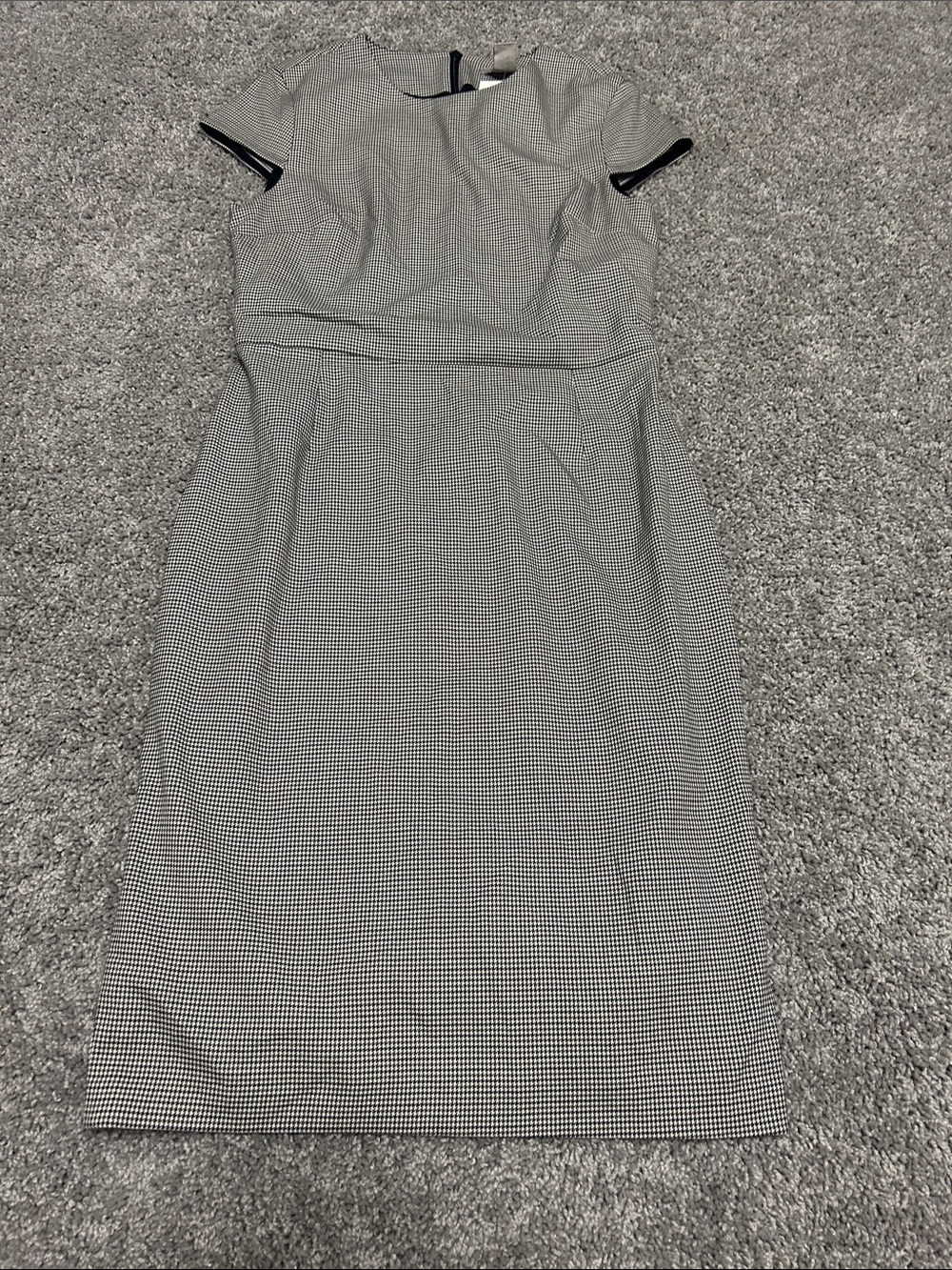 H&M Black and White Houndstooth Sheath Dress
